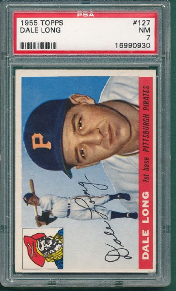 1955 Topps #127 Dale Long PSA 7