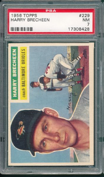 1956 Topps #229 Harry Brecheen PSA 7