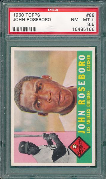 1960 Topps #88 John Roseboro PSA 8.5 NM/MT+