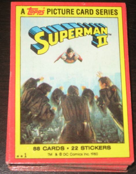 1978 Topps Superman 1 & 2 plus 1980 Superman II Complete Sets W/Stickers & Foils