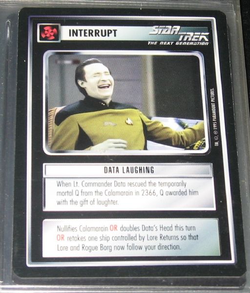 1994 Decipher Star Trek CCG Black Premiere Limited Set W/ Laughing Data