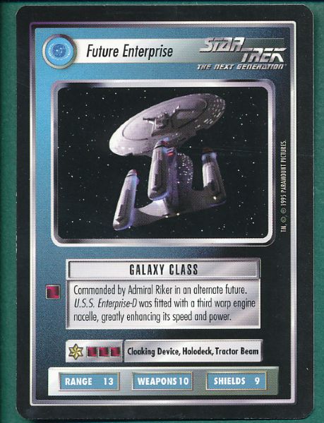 1995 Decipher Star Trek CCG Black Alternate Universe Set W/ Future Enterprise