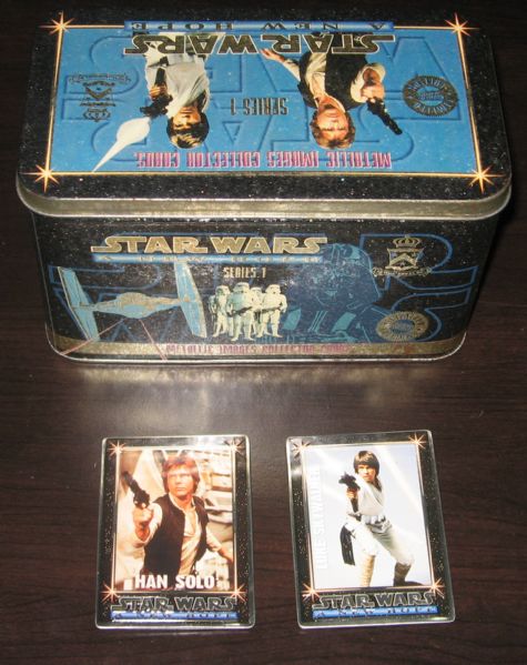 1994 Star Wars Series 1 & 2 Metal Cards in Tins