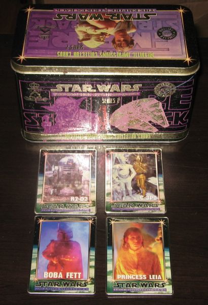 1994 Star Wars Series 1 & 2 Metal Cards in Tins