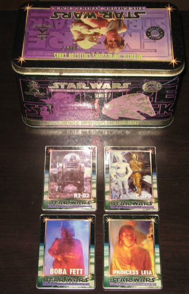 1994 Star Wars Series 1 & 2 Metal Cards in Tins