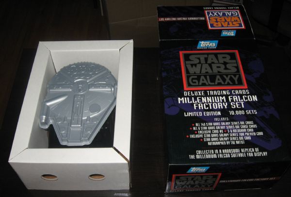 1993 Topps Star Wars Galaxy Deluxe Set Millennium Falcon Factory Set 