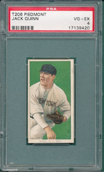 1909-1911 T206 Quinn Piedmont Cigarettes PSA 4