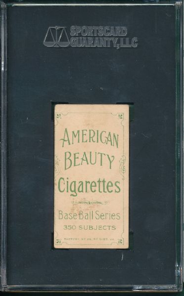 1909-1911 T206 Quinn American Beauty Cigarettes SGC 40