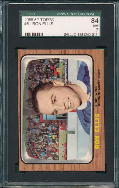 1966-67 Topps #81 Ron Ellis SGC 84