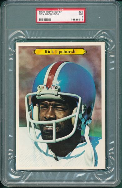 1980 Topps Super FB 3 Card Lot PSA 7