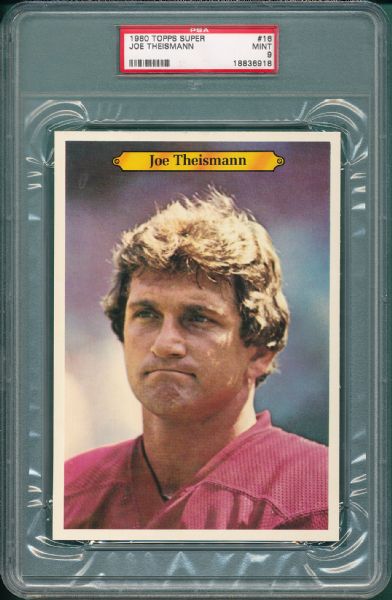 1980 Topps Super FB 2 Card Lot PSA 9