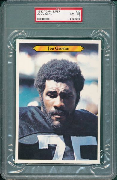 1980 Topps Super FB 6 Card Lot PSA 8 Joe Greene