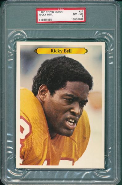 1980 Topps Super FB 6 Card Lot PSA 8 Joe Greene