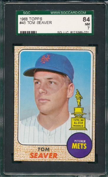 1968 Topps #45 Tom Seaver SGC 84