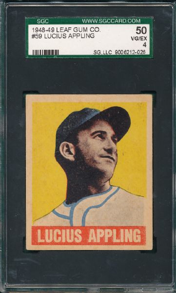 1948 Leaf #59 Lucius Luke Appling SGC 50