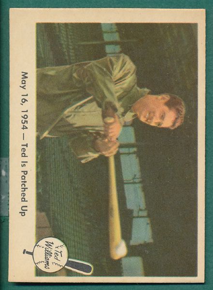 1959 Fleer Ted Williams 4 Card Lot NRMT