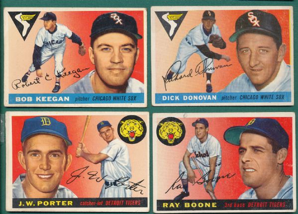 1955 Topps 6 Card Lot