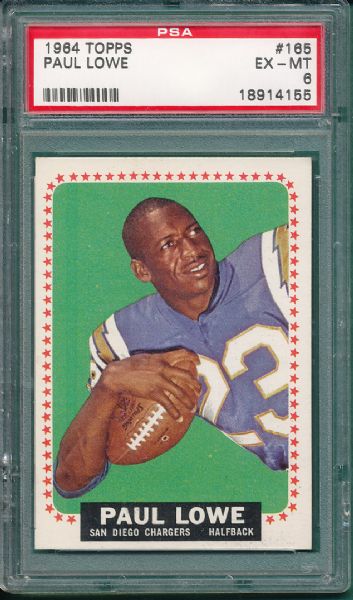 1964 Topps FB 13 Card Lot PSA 6 