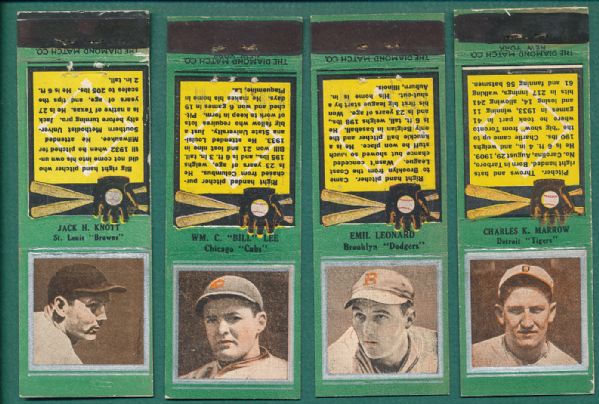 1934 Diamond Matchbooks Lot of 15