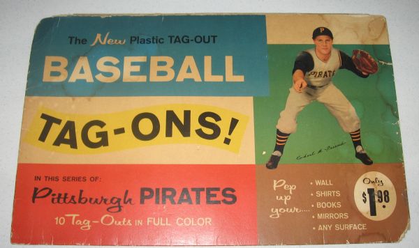 1960 Baseball Tag-Ons Pittsburgh Pirates Featuring Roberto Clemente