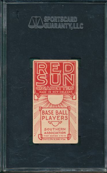 1910 T211 Sid Smith Red Sun Cigarettes SGC 20