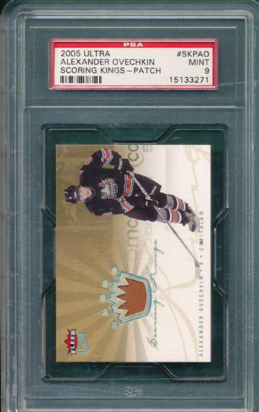 2005 Ultra #SKPAO Alexander Ovechkin Scoring Kings Patch PSA 9 *Rookie*