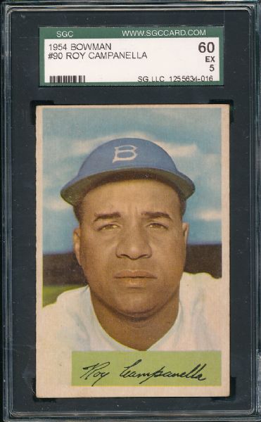 1954 Bowman #90 Roy Campanella SGC 60