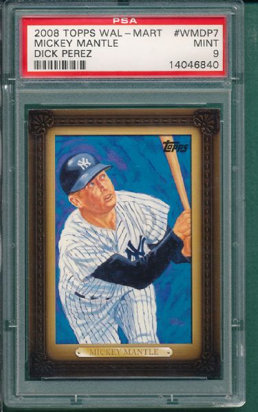 2007 & 2008 Mickey Mantle Cards Graded PSA & SGC Mint