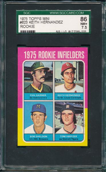 1975 Topps Mini 100 Card Lot SGC 86