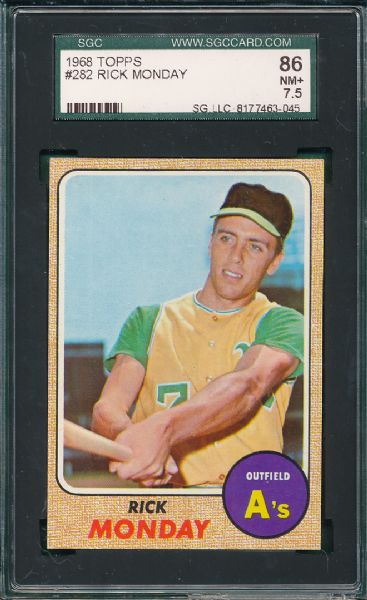 1968 Topps 3 Card Lot SGC 86