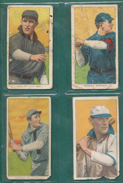 1909-1911 T206 9 Card Lot Polar Bear Tobacco 