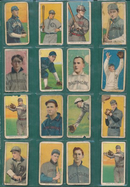 1909-1911 T206 19 Card Lot Sovereign Cigarettes 