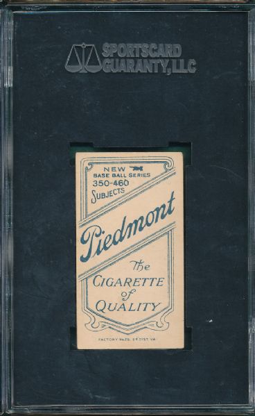 1909-1911 T206 Bescher Piedmont Cigarettes SGC 40