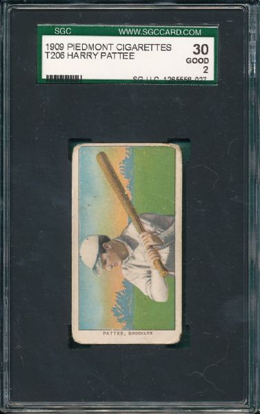 1909-1911 T206 Pattee Piedmont Cigarettes SGC 30