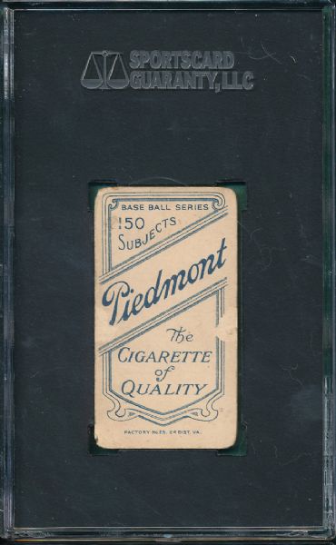 1909-1911 T206 Pattee Piedmont Cigarettes SGC 30