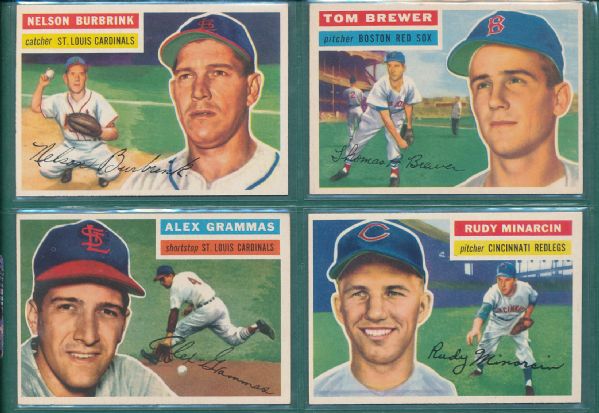 1956 Topps 20 Card Lot W/Giles NRMT