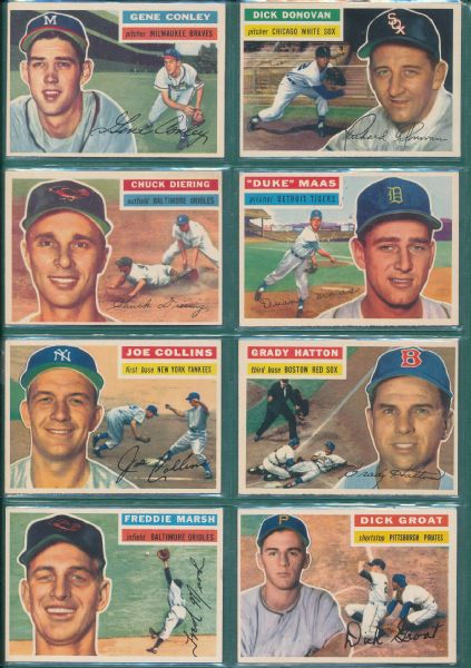 1956 Topps 20 Card Lot W/Giles NRMT