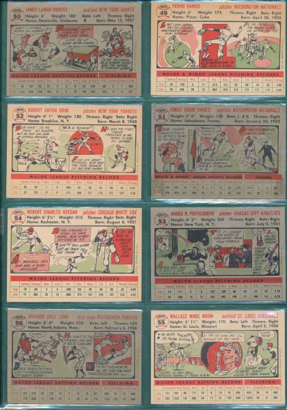 1956 Topps 20 Card Lot W/Rosen NRMT