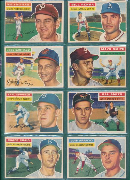 1956 Topps 20 Card Lot W/Terwilliger NRMT