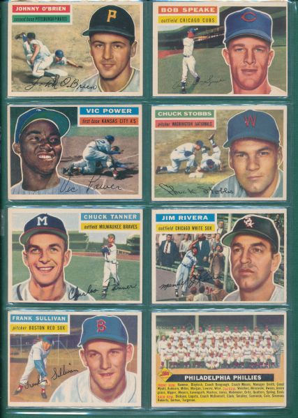 1956 Topps 20 Card Lot W/Terwilliger NRMT