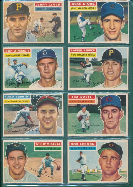 1956 Topps 20 Card Lot W/Braves Team NRMT