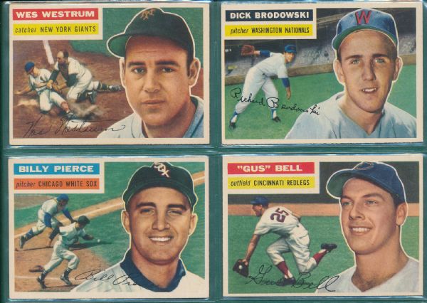 1956 Topps 20 Card Lot W/Westrum NRMT