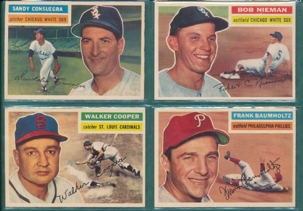 1956 Topps 20 Card Lot W/Consuegra NRMT