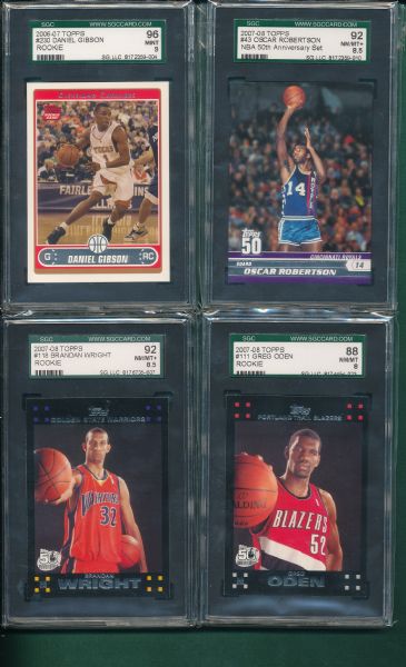 9 Basketball Card High Grade SGC Lot W/ Rookies