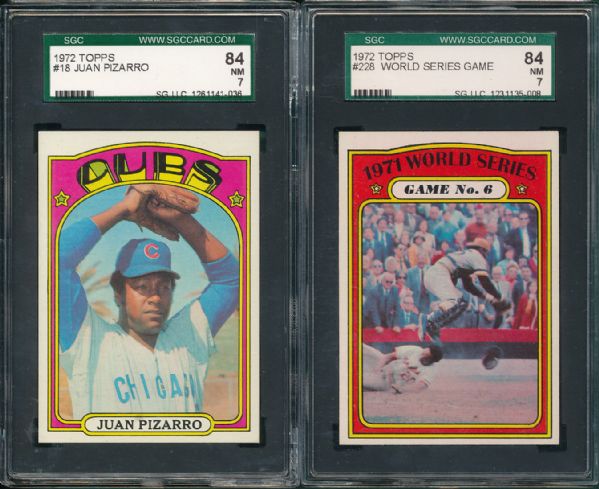 1972 5 Card Lot W/ Jim Palmer SGC 