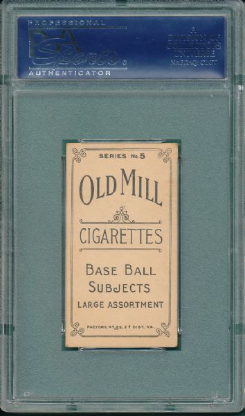 1910 T210 Wynne Series 5 Old Mill Cigarettes  PSA 4