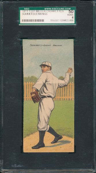 1911 T201 Summers/Jennings Mecca Cigarettes SGC 50