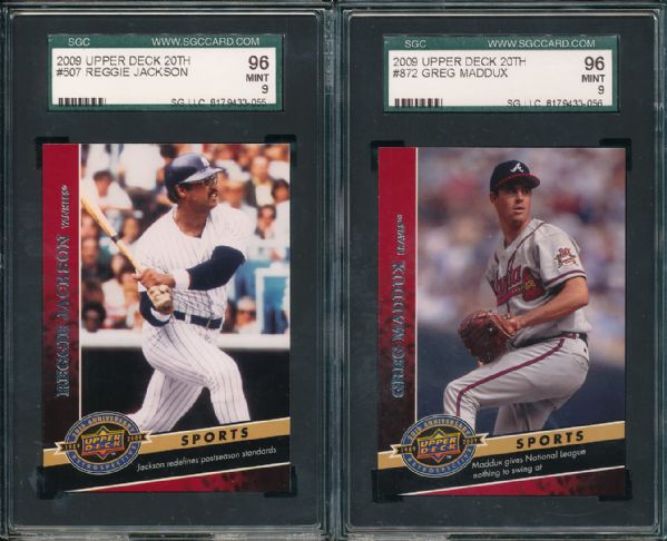 2009 Upper Deck 20th 3 card Lot W/Alex Rodriguez SGC 96 MINT