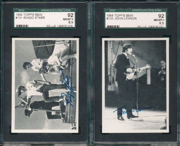 1964 Beatles B & W 3rd Series Complete Set SGC (86.08) NRMT+