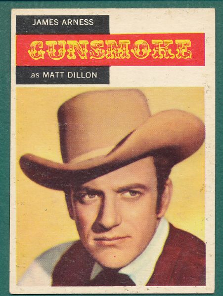 1958 Topps TV Westerns, GunSmoke, Complete 71 Card Set